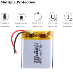 3.7V 803035 900MAH BIHUADE Rechargeable Li-ion Battery For Mini Fan MP3 MP4 GPS sound camera driving recorder