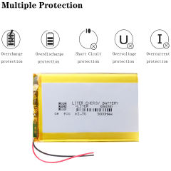 3.7V polymer lithium battery 806090 5000mAh mobile power charging treasure built-in large capacity electric core general rechargeable