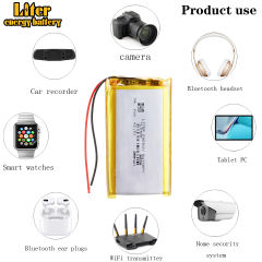 3.7V,2000mAH 903759 Liter energy battery Polymer lithium ion / Li-ion battery for tablet pc BANK,GPS,mp3,mp4