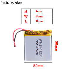 3.7V 805050 2500mah Liter energy battery lithium polymer battery for 7 inch MP4 MP5 navigator security products