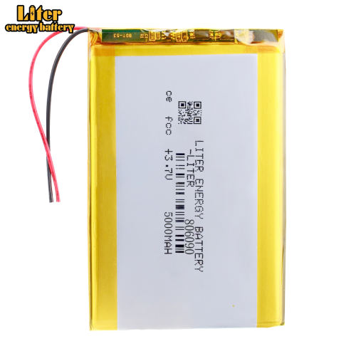 3.7V polymer lithium battery 806090 5000mAh mobile power charging treasure built-in large capacity electric core general rechargeable