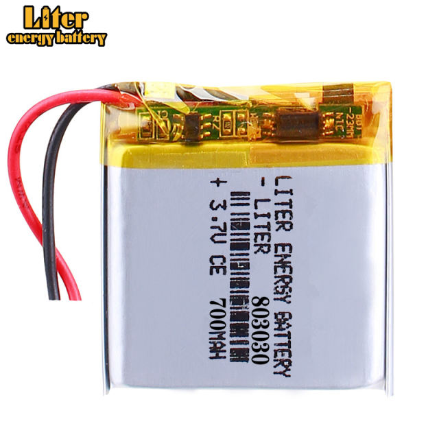 3.7V 803030 700mah BIHUADE polymer lithium battery  With PCB For Toy DVD GPS MP3 MP4 MP5 Smart Watch