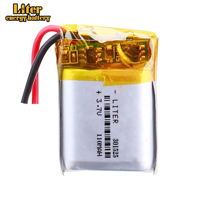 3.7V,110mAH,301525 BIHUADE polymer lithium ion / Li-ion battery for GPS,mp3,mp4,mp5,dvd,bluetooth,model toy mobile