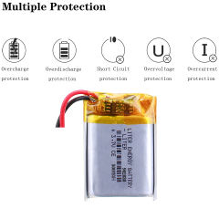 902030 3.7V 500mAh rechargeable Battery for Speakers Consumer Electronics MP5 LED Lithium Polymer Batteries