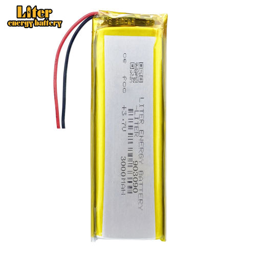 3.7V 3000mAh 903090 Chargeable Polymer LithiumIon Battery Suitable GPS Small Speaker Table Lamp Fingerprint Machines POS Machines