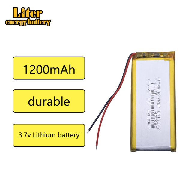 3.7V 1200mAh 403080 Liter energy battery Rechargeable Battery  For Mp3 MP4 MP5 GPS mobile bluetooth