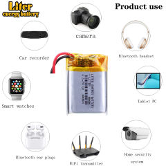 902030 3.7V 500mAh rechargeable Battery for Speakers Consumer Electronics MP5 LED Lithium Polymer Batteries