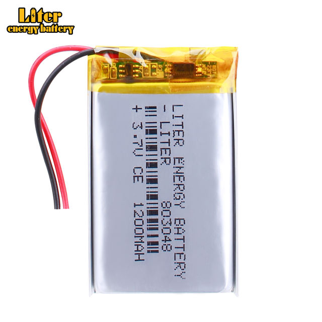 Liter energy battery 803048 3.7V 1200MAH lithium polymer battery 803050 GPS navigator game sound