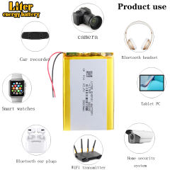 3.7V polymer lithium battery 806090 5000mAh mobile power charging treasure built-in large capacity electric core general rechargeable