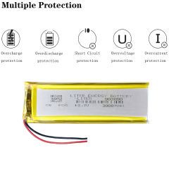 3.7V 3000mAh 903090 Chargeable Polymer LithiumIon Battery Suitable GPS Small Speaker Table Lamp Fingerprint Machines POS Machines