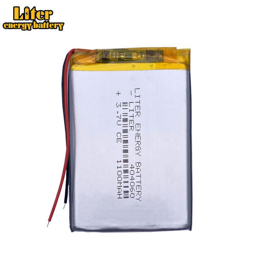 3.7V 1100mAh 404060  Liter energy battery Lithium Polymer Li-Po li ion Rechargeable Battery cells For Mp3 MP4 MP5 GPS PSP