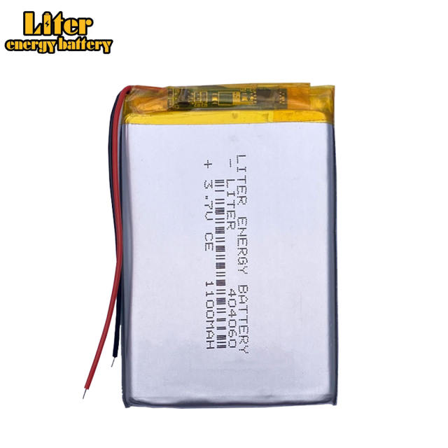 3.7V 1100mAh 404060  Liter energy battery Lithium Polymer Li-Po li ion Rechargeable Battery cells For Mp3 MP4 MP5 GPS PSP