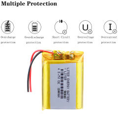 903040 1200MAH 3.7V polymer square lithium battery LED lamp breast pump sterilizer