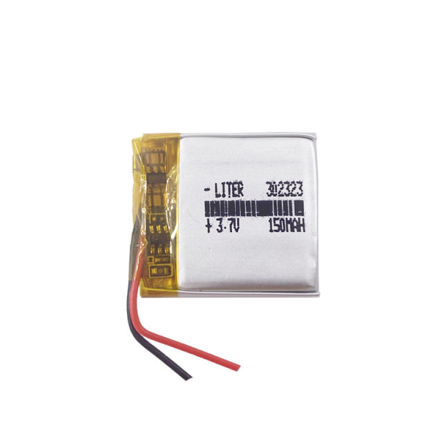 3.7V 150mAh 302323 BIHUADE polymer lithium ion Li-ion battery for blue tooth,GPS,mp3,mp4,toy,speaker