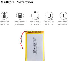 105575 3.7 V 5000mah Liter energy battery lithium polymer Rechargeable battery DIY mobile emergency power charging treasure