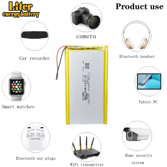 3.7V 3580150 5000mAh polymer lithium battery handheld computer charging treasure general Tablet PC