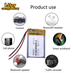 352030 3.7v 200mah Liter energy battery Polymer Battery Bluetooth Headset Mp3 mp4 mp5 Hm Music player