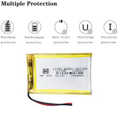 604060 1500mah  3.7 V Liter energy battery lithium polymer battery DIY mobile emergency power charging treasure Li-Po