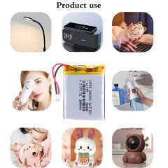 3.7 V 2000 Mah 123545 Liter energy battery Lithium Polymer Battery  Speakers Navigator Mobile Dvd with JST2.0mm connector