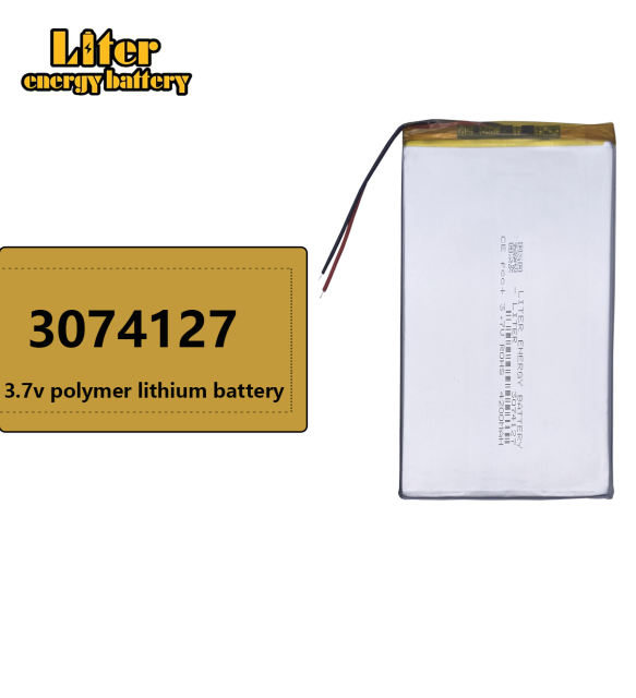 3074127 3.7v 4200 Mah Tablet Battery Brand Tablet General Polymer Lithium Battery  Liter Energy Battery