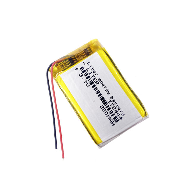 3.7V lithium polymer  372444 200MAH Liter energy battery MP3 MP4 navigator tachograph