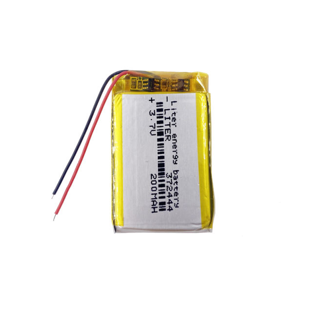 3.7V lithium polymer  372444 200MAH Liter energy battery MP3 MP4 navigator tachograph