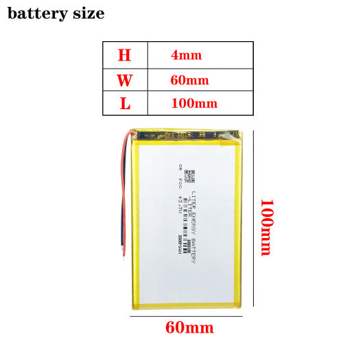 3.7V 3500mAh 4060100 BIHUADE Li-Po li ion Rechargeable Battery cell For GPS  mobile bluetooth Game Player