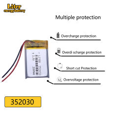 352030 3.7v 200mah Liter energy battery Polymer Battery Bluetooth Headset Mp3 mp4 mp5 Hm Music player