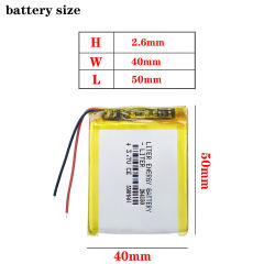 550mah 3.7v 264150 Liter energy battery Lithium Polymer Li-Po li ion Rechargeable Battery cells For Mp3 MP4 MP5 GPS