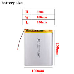 30100150  3.7V 5000mah Liter energy battery  MID super capacity polymer lithium battery 7/8/9/10.1 inch tablet battery