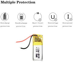 3.7V 401120 70mah BIHUADE Rechargeable lithium battery  For MP3 MP4 Bluetooth Speaker Headset Selfie Stick