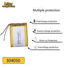 304050 Liter energy battery 3.7V lithium polymer  MP3 MP4 Bluetooth stereo 600MAH navigator