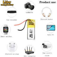 3.7V 401120 70mah BIHUADE Rechargeable lithium battery  For MP3 MP4 Bluetooth Speaker Headset Selfie Stick