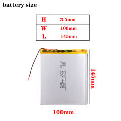 35100145 3.7v 5000mah BIHUADE (polymer Lithium Ion Battery) Li-ion Battery For Tablet Pc 9.7 Inch 10.1 Inch Speaker