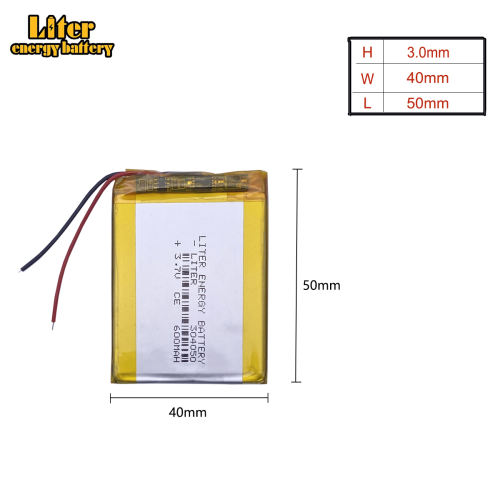 304050 Liter energy battery 3.7V lithium polymer  MP3 MP4 Bluetooth stereo 600MAH navigator