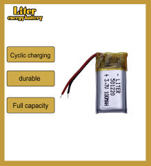 3.7v 501220 100mAh Liter energy battery lithium Li ion polymer rechargeable battery For Mp3 MP4 MP5 GPS PSP mobile