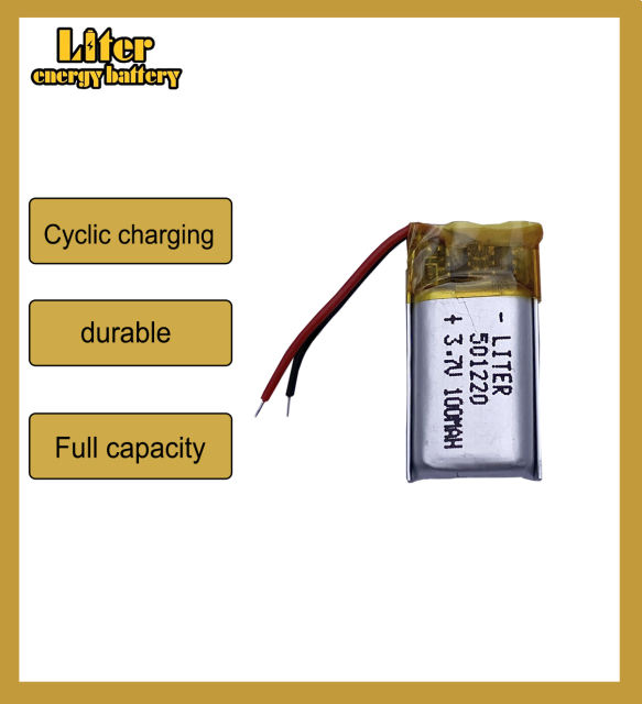 3.7v 501220 100mAh Liter energy battery lithium Li ion polymer rechargeable battery For Mp3 MP4 MP5 GPS PSP mobile