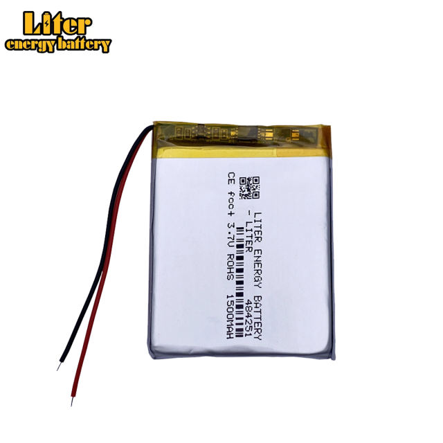 484251 3.7V 1500mAh Liter energy battery rechargeable lithium battery LED desk lamp DC small fan