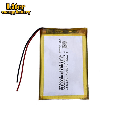3.7V 454060 1300mah Lithium Polymer Rechargeable Battery For Tachograph Bluetooth speaker Toy LED Lamp