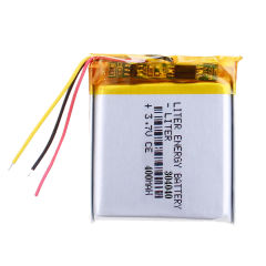 3.7V polymer lithium battery 304040 400mAh M6 battery MP4 MP3 small speaker Liter energy battery With three wires