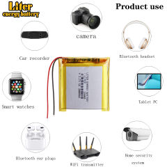 3.7V 114443 2800mAh rechargeable polymer lithium battery For Boblov kj21 Camera battery