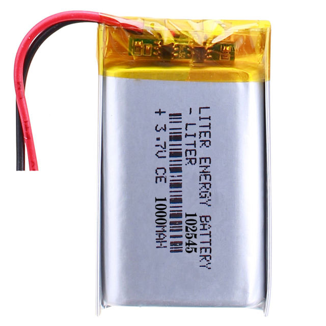 102545 3.7V 1000mah lithium polymer Rechargeable battery for navigator charging treasure led speaker ﻿