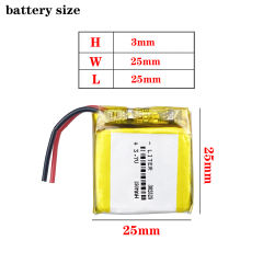 3.7V 150mAH 302525 Liter energy battery polymer lithium ion / Li-ion battery for smart watch GPS,mp3,mp4,toy,speaker
