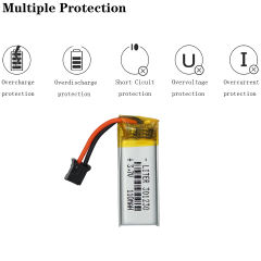 3.7V 110mAh 301230 Rechargeable Lithium Li-ion Polymer Battery for nice nano" or wireless keyboard with PHR-2-BK