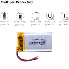 Size 241837 3.7V 180mah Lithium polymer Battery For Bluetooth MP3 MP4 GPS battery