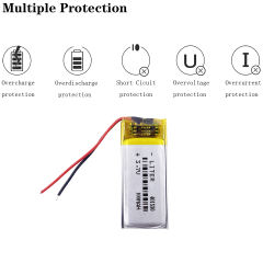 lithium polymer battery 3.7V 100mAH 401530 for Bluetooth cell batteries selling MP3 MP4