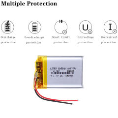 3.7V 502533 500MAH polymer lithium battery Rechargeable Battery For MP3 MP4 GPS PDA