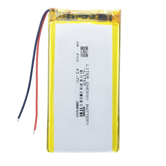3.7V 1000mAh 402880 Lithium Polymer Li-Po li ion Rechargeable Battery cells For LED desk lamp