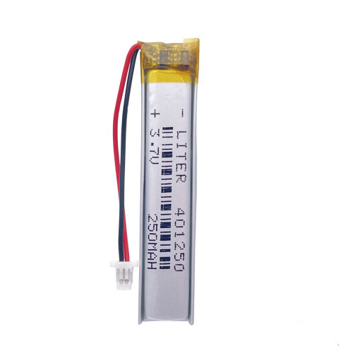 3.7V 250mAh 401250 Lithium Polymer Li-po li ion Battery For Intelligent wearable signal Mp3 MP4 products with SH 1.0mm connector