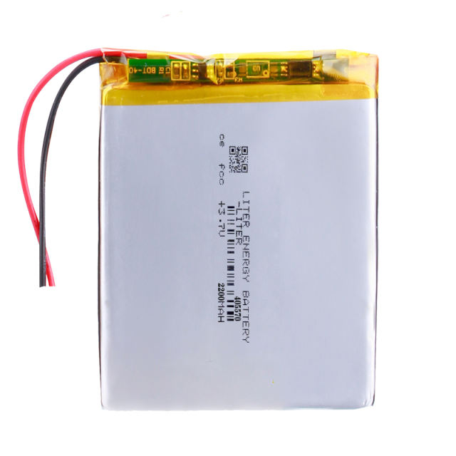 3.7v lithium Li ion polymer rechargeable battery 405570 2200MAH for GPS Digital Products andorid phone